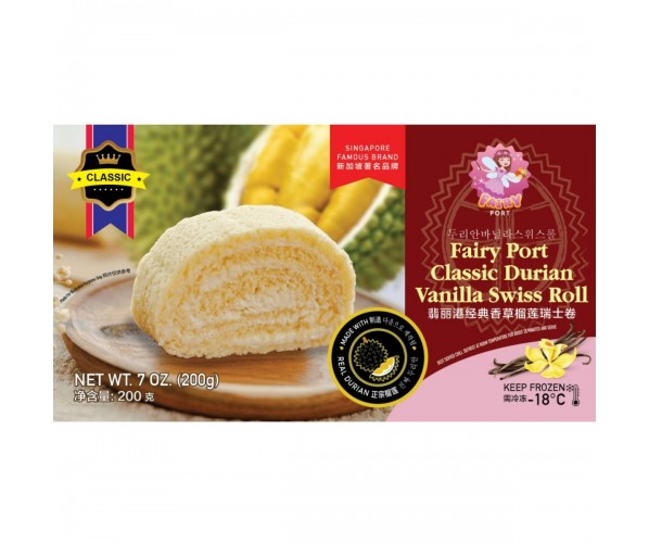 Classic Durian Vanilla Swiss Roll