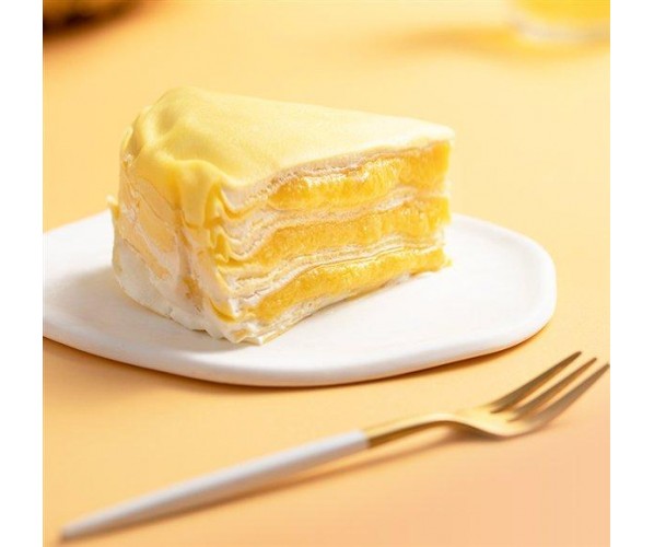 Frozen Musang King Durian Mille Crepe Cake (Triangle Slices, 3 Pieces)