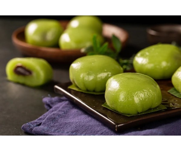 Frozen Pandan Mochi – Red Bean Filling | 6pcs Box