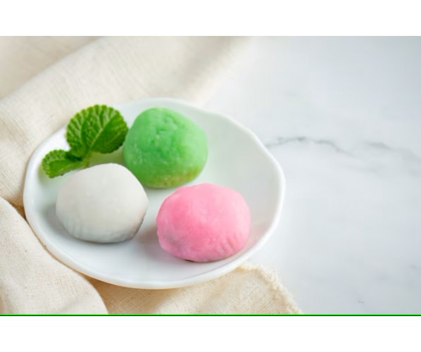 Frozen Rainbow Mochi – Durian Filling | 6pcs Assorted Color Japanese Daifuku